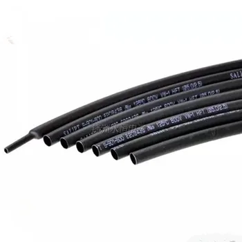 1 Metru/lot 2:1, Negru 1 2 3 5 6 8 10 mm Diametru de Căldură Psihiatru Heatshrink Tuburi Tub Sleeving Folie de Sârmă Vinde DIY Conector de Reparare