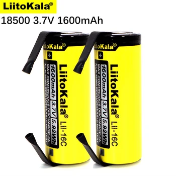 2022 LiitoKala Lii-16C 18500 1600mAh 3.7 V baterie Reîncărcabilă Litiu-Ion Baterie Pentru Lanterna LED-uri+DIY Nichel