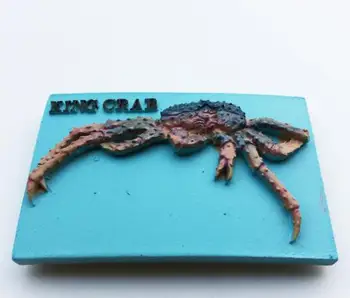 Alaska suveniruri turistice de trei-dimensional Regele Crab Magnet de Frigider