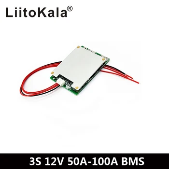 BMS 3S 12V 100A Li-ion de Litiu 18650 Acumulator circuit de protecție Pachete de PCB Bord Echilibrul Circuitelor Integrate de Mare de descărcare de gestiune
