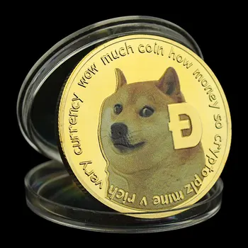 Dogecoin De Colectie Placat Cu Aur De Suveniruri Crypto Monedă Fizică Cryptocurrency Colecție De Monede Cadou Monedă Comemorativă