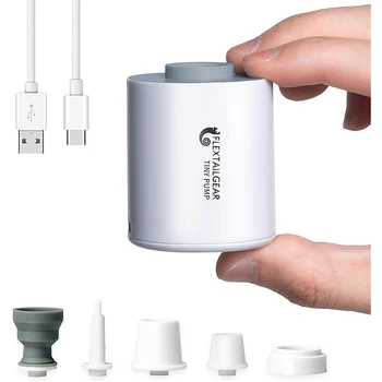 FLEXTAILGEAR Mică Pompă Portabilă Pompa de Aer cu Baterie de 1300mAh USB Reîncărcabilă pentru Piscina Plutește în Aer Saltea Vacuum Pungi de Depozitare