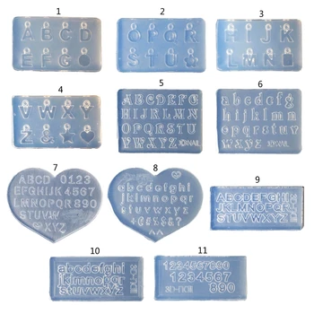 1 buc Mini Litere Numere 3D Decoratiuni de Arta Unghiilor UV Crystal Epoxidice Mucegai Ornamente de Unghii Silicon Mucegai Meserii DIY Bijuterii de Turnare
