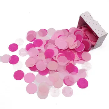 1 inch 10g/bagRound Hârtie Confetti Petrecere de Nunta Stropește Culori Confetti Baloane de Umplere Decoratiuni Ziua de nastere