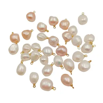 10 BUC /LOT de 100% Natura liber cu apă dulce pearl stil baroc cu forma, mare baroc forma de perle cu perdeaua ,DIY MARGELE PERLA