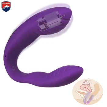 10 Viteza de Tip U Vibrador Vibrator Pentru Femei USB Reîncărcabilă G-Spot Stimula Vibratoare jucarii pentru Adulti pentru Cuplul Produs de Masaj