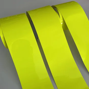 10 cm Lățime Neon Fluorescent Lucios Folie de Vinil Adeziv Autocolant Auto Ambalaj Folie