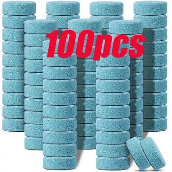 100 Concentrat Tablete Detergent Parbriz Auto Curățare Tablete Efervescente Ultra-clare Ștergătorului Curat de Sticlă pentru Acasă Toaletă