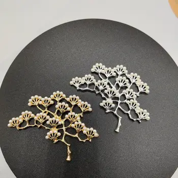 2 buc 55x70mm Moda de Metal Aliaj Imitații de Perle Copac DIY Accesorii Pentru a Face Bijuterii