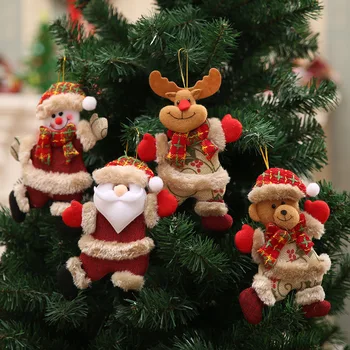 2 buc Decor de Crăciun Pandantiv Cadou de Crăciun Copac Tesatura Moș Crăciun Ornamente de Decor Navidad Decoracion 2023 Novedades