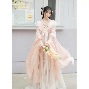 2022 Femei Tradiționale De Flori Hanfu Rochie Chineză Antică Costum Dans Frumos Hanfu Originale Printesa Tang Dynasty Halat