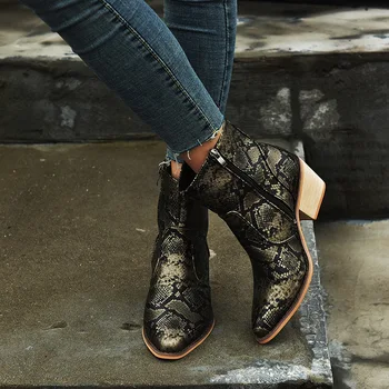 2022 Primavara/Toamna de Moda Fermiera Cizme pentru Femei Încălțăminte de Iarnă Cowboy Vest Glezna Cizme a Subliniat Toe Pantofi de Piele de Femeie papuceii