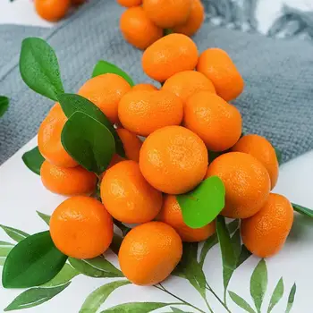 2022 Realist Realiste Artificiale Mandarine Portocale Fructe de Partid Decor Decor Acasă Mâncare Afișa Fals V9R8