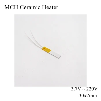 30x7mm 5V 12V 110V 220V MCH Mare Temperatura de Încălzire din Ceramică Pătrat de Alumină de Încălzire Electrică de Bord Placa Trupa HTCC Metal Parul Uscat