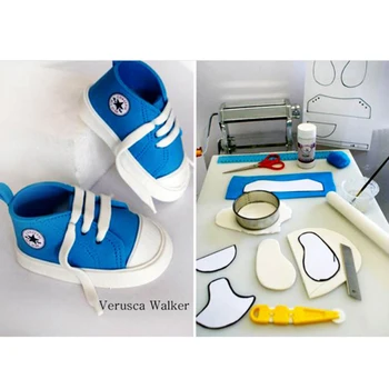 3D Pantofi pentru Copii Forma de Plastic Tort Fondant Săpun Mucegai 3D Adidas Forma de Tort de Decorare Mucegai Instrumente de Patiserie Tort Bucătărie Bakeware Instrument
