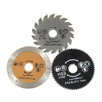 3Pcs Grinding Wheel Disc de Tăiere Metal Lustruit Foaie de 54,8 mm Jaluzele Lamă din Oțel de Mare Viteză Lamă de Tăiere Renovator Instrumente