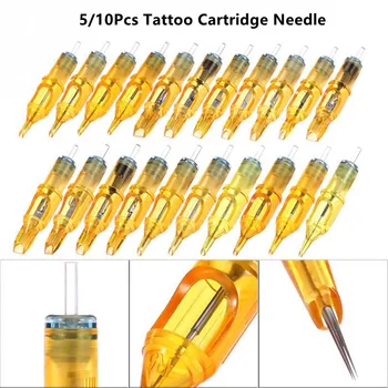 5/10buc de Unică folosință din Oțel Inoxidabil Tatuaj Cartuș Ac RL RM RS M1 Pentru Masina de Tatuaj Ac Permanentă Accesorii Machiaj