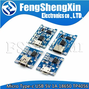 5pcs Micro Tip c USB 5V 1A 18650 TP4056 Litiu Baterie Modul de Încărcare Bord Cu Protecție Dublă Funcții 1A Li-ion