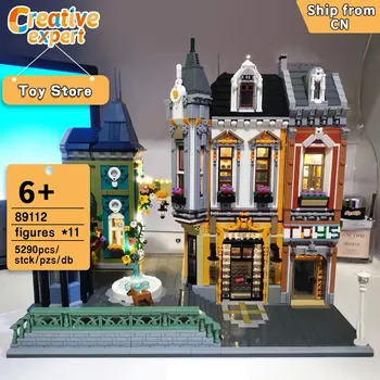 89112 Jiestar Creative Expert City Street View House Magazin De Jucării Moc Cărămizi, Blocuri De Construcție Modulară Model De Jucărie Cadou Adunări