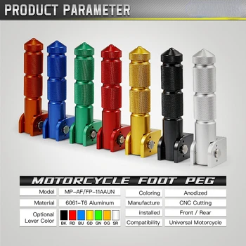 8mm Universal Pedale Pliat Suport pentru picioare Footpeg Pentru Motociclete, Biciclete, Vehicule Electrice, Motorete, Carturi, Scutere