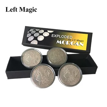 A explodat Morgan Trucuri Magice Multiplica Monede Apare Dispare Magia Magician Etapă Accesorii Iluzie Recuzită Pusti de recuzită