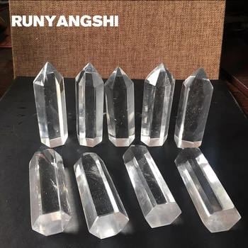 Alb Cristal Pilon Tansparent 1 Sfat Pietre și Minerale de Înaltă Calitate Ridicata Fabrica de Piatră Runyangshi ZB22