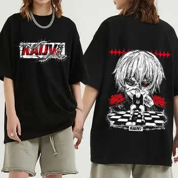 Anime-ul japonez Kaneki Ken Tokyo Ghoul T Camasa Barbati Kawaii Moda Manga Grafic T-shirt Supradimensionat Harajuku Streetwear Unisex Topuri