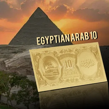 Aur Bancnote Egipt Bancnote Egipt 10 de Lire sterline Comemorative Colecție de Bancnote din Africa de colecție cadou