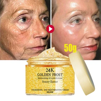 Aur de 24K Facial Crema de Fata de Ochi Anti-rid Aging Serum Lift Strângeți se Estompeze Liniile Fine Promovează Regenerarea Colagenului Albi Crema