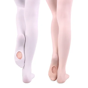 Balet Chilot Convertibile Balet Strâns Microfibra Dans Ciorapi Fără Sudură Fete Femei Adulte