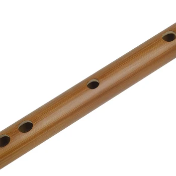 Bambus Piccolo, Flaut De Bambus Instrumente Muzicale Amar De Bambus Piccolo Jucărie De Învățământ Noutate Cadou Gaură Rotundă Cu Sac Roșu