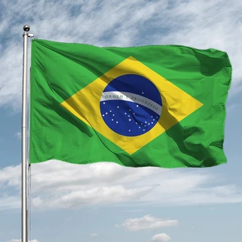 Brazilia 3Ftx5Ft Steagul Brazilian de Fotbal Majoreta Pavilion 90x150CM Personalizate Super-Poli Interior/Exterior Decor Drapelul Național Banner