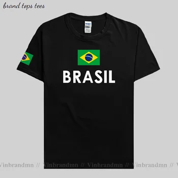 Brazilia t camasa barbati 2021 tricou tricouri bumbac națiune tricouri echipa țară tricou fanii streetwear fitness brasil SUTIEN Brazilian săli de sport