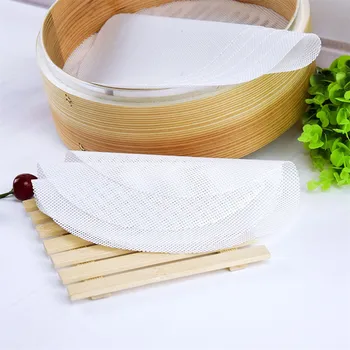 Bucătărie De Gătit Unelte De Silicon Non-Stick Vapor Plasă Pad Găluște Rotunde Mat Pentru Aburit Chifle Umplute/Pâine, Produse De Patiserie