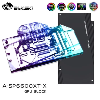 Bykski GPU Apă, Bloc Pentru Sapphire Radeon RX 6600XT Nitro+/Dataland RX 6600XT 8G X,VGA Cooler de Apă RGB MOBO SINCRONIZARE A-SP6600XT-X