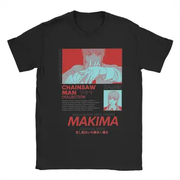Bărbați Femei Makima Roșu Drujba Man T Shirt Anime Topuri de Bumbac Noutate Maneci Scurte O Neck Tee Shirt New Sosire T-Shirt