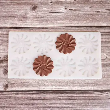 Ciufulit Forma De Floare Cu Ciocolata Stencil Tort De Decorare Mucegai Silicon Transfer Foaie De Copt Stencil Chablon