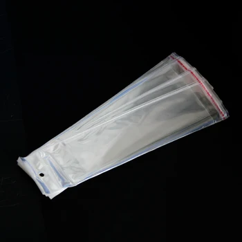Clar Resigilabil Celofan/BOPP/Saci de Poli 6x27cm Transparent Opp Sac, de Ambalare Pungi de Plastic Auto-Adeziv de Etanșare