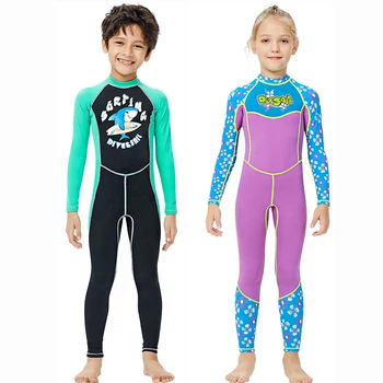 Copii Costume De Baie Atletic Rash Guard Copii Plaja Surf Costume De Baie Costum De Baie Pentru Fete Baieti Scufundări Set De Înot Bodysuit