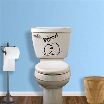 Creative Amuzante Scaun De Toaletă Decalcomanii Decor Baie Spaniolă Toaletă Autocolante De Perete De Artă Murală Decor Impermeabil Poster