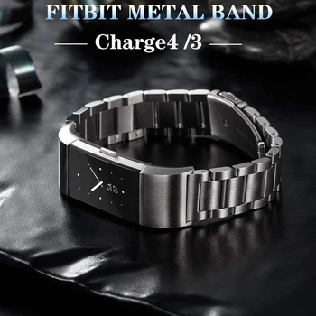 Curea din otel inoxidabil pentru Fitbit charge 3 banda de Înlocuire bratara Charge3/Charge4 Ceas Inteligent Brățară Fitbit Charge 4 benzi