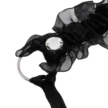 Dantelă frumoasă Bowknot Bell Cravată Coliere Set Kitty Arc Guler Cravată Bell Pandantiv Colier pentru Fete d88