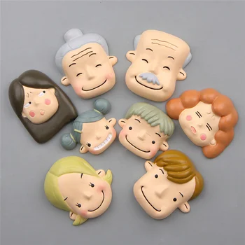 Desene animate Creativitatea Familie Fericită Magneti de Frigider 3D Frigider Magnetic Caractere Autocolant Decor Acasă Accesorii Cadou