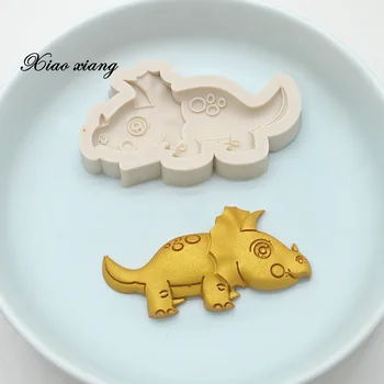 Dinozaur Tort de Silicon Matrite Pentru Copt 3D Fondant Forme Prăjituri de Decorare DIY Gumpaste Patiserie Bucatarie Bakeware FM2097