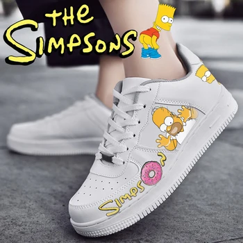 Disney the Simpsons Adidasi Barbati Femei Adolescent Casual Pantofi de Funcționare 3D de Imprimare de Moda Ușor amuzant kateboarding pantofi