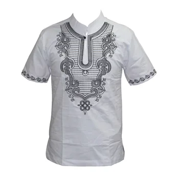 Dl Hunkle Moda Barbati Dashiki 2017 Masculin Africa de Epocă Dashiki mai Nou Design de Vară Broderie Dashiki T-shirt pentru Bărbați