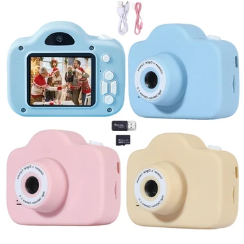 Dual Lens Copii aparat de Fotografiat Digital 2 inch 1080P Video HD, Ecran Tactil Mini Camera de Recuzită Fotografie Jucarii pentru Copii, Cadouri de Ziua de nastere