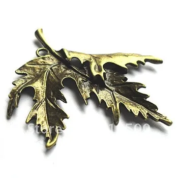 En-gros de farmec de Metal bronz antic frunze de Arțar pandantiv 8PCS zinc din aliaj Pandantiv handmade Moda bijuterii accesorii