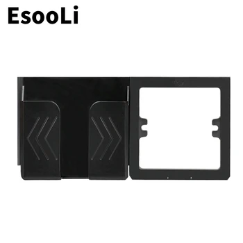 EsooLi Negru Priză De Perete Suport De Telefon, Smartphone, Accesorii Stand Suport Pentru Telefon Mobil Apple Samsung Huawei Suport De Telefon