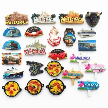Europa Spania Mallorca 3D Frigider Magneți de Suveniruri Turistice Decorarea Articolelor de Artizanat Magnetic Frigider Colectia de Cadouri